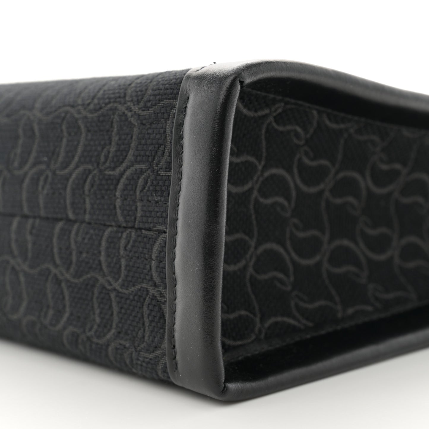 Jacquard Toile Monogram By My Side Tote Black