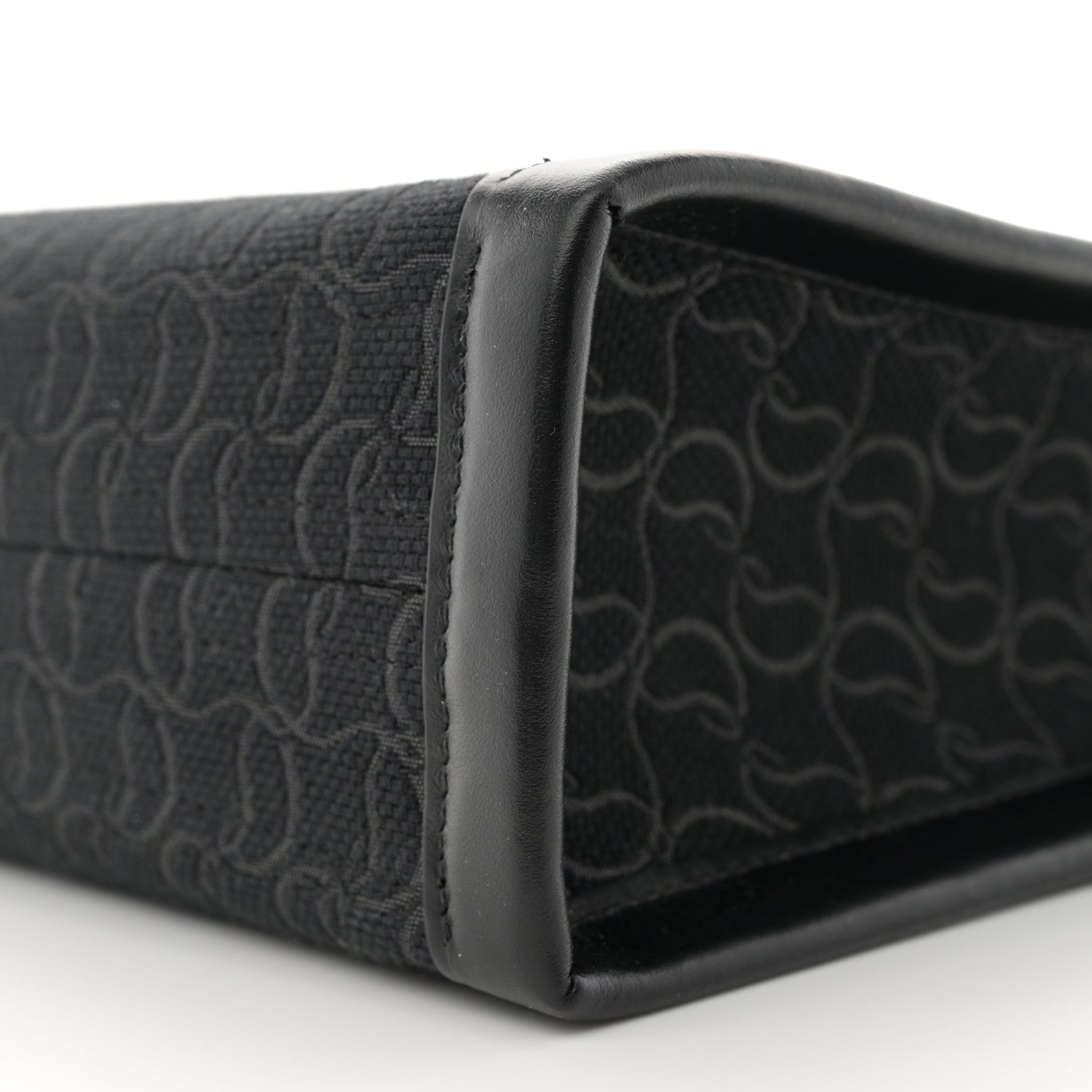 Christian Louboutin Jacquard Toile Monogram By My Side Tote Black 8 of 9