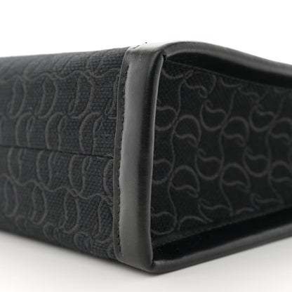 Christian Louboutin Jacquard Toile Monogram By My Side Tote Black 8 of 9