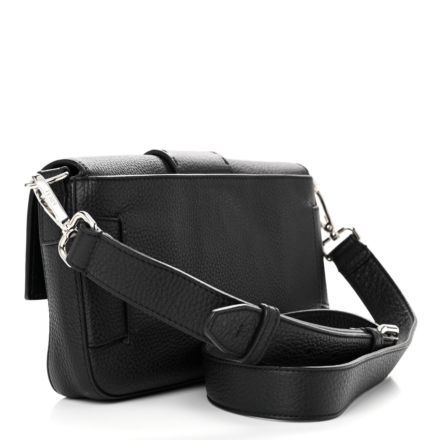 Cuoio Romano Selleria Belt Baguette Bag Black