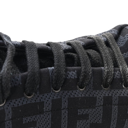 Fendi Tech Fabric FF Mens Lace Up Low Top Sneakers 7 Black 10 of 10