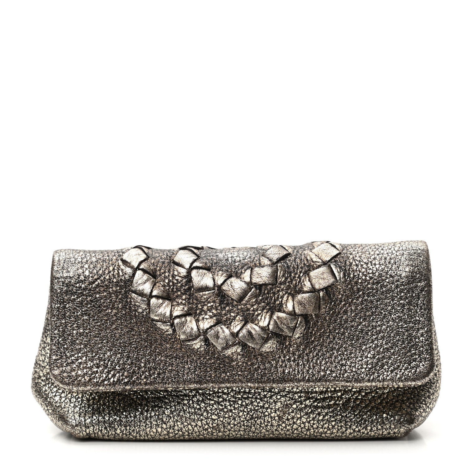 Bottega Veneta Cervo Illusion Cosmetic Case Platino Ossidato 1 of 8
