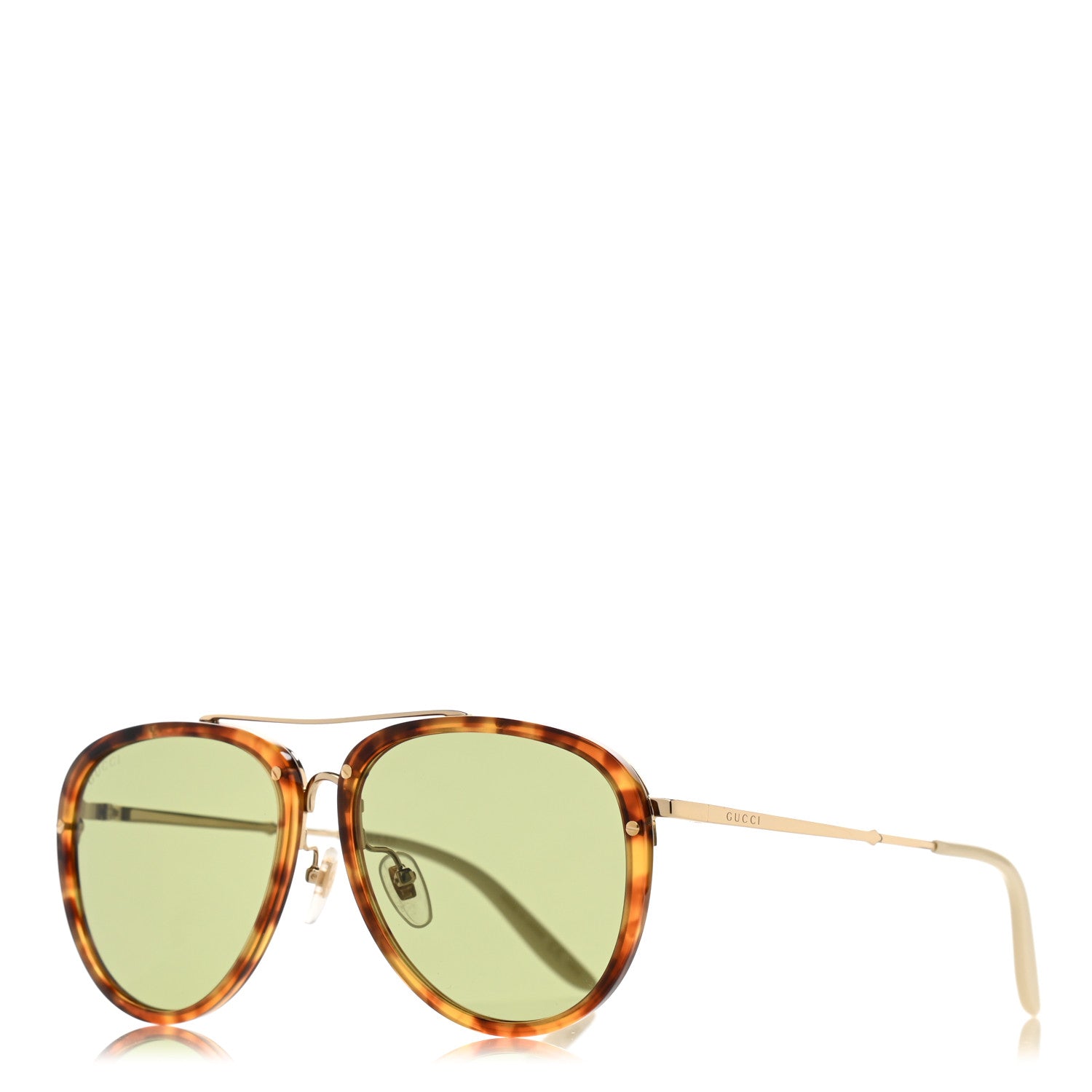 Gucci Aviator Sunglasses GG0662S Tortoise 1 of 8