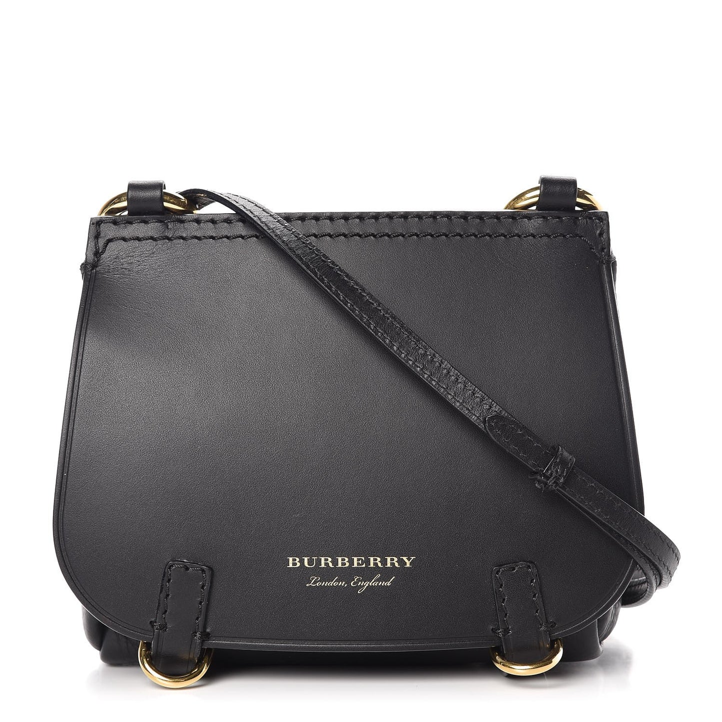 Calfskin Baby Bridle Saddle Bag Black