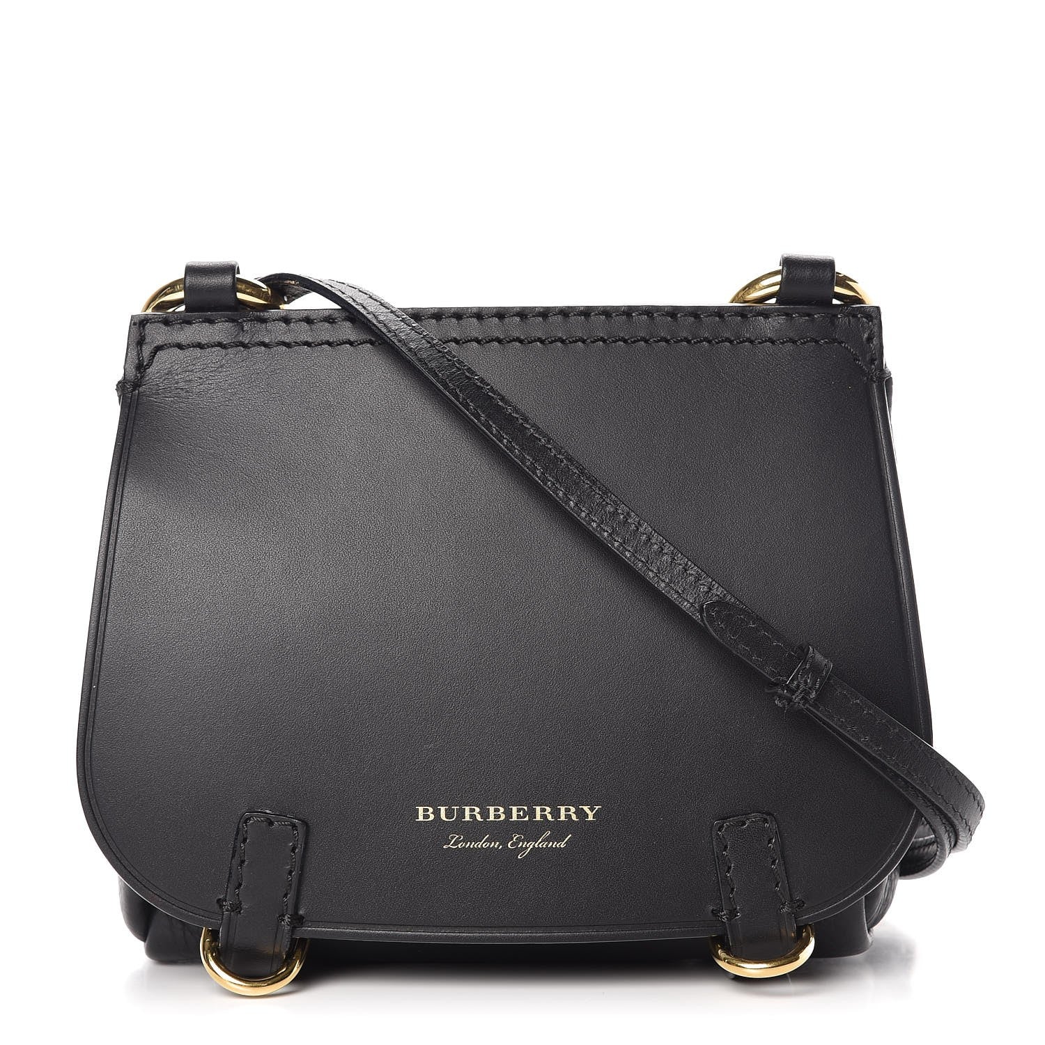 Burberry Calfskin Baby Bridle Saddle Bag Black 1 of 10