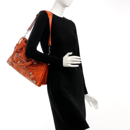 Balenciaga Agneau Giant 21 Silver Hardware City Tomate 2 of 15