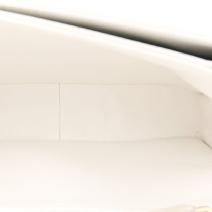Celine Shiny Calfskin Teen Triomphe White 5 of 10