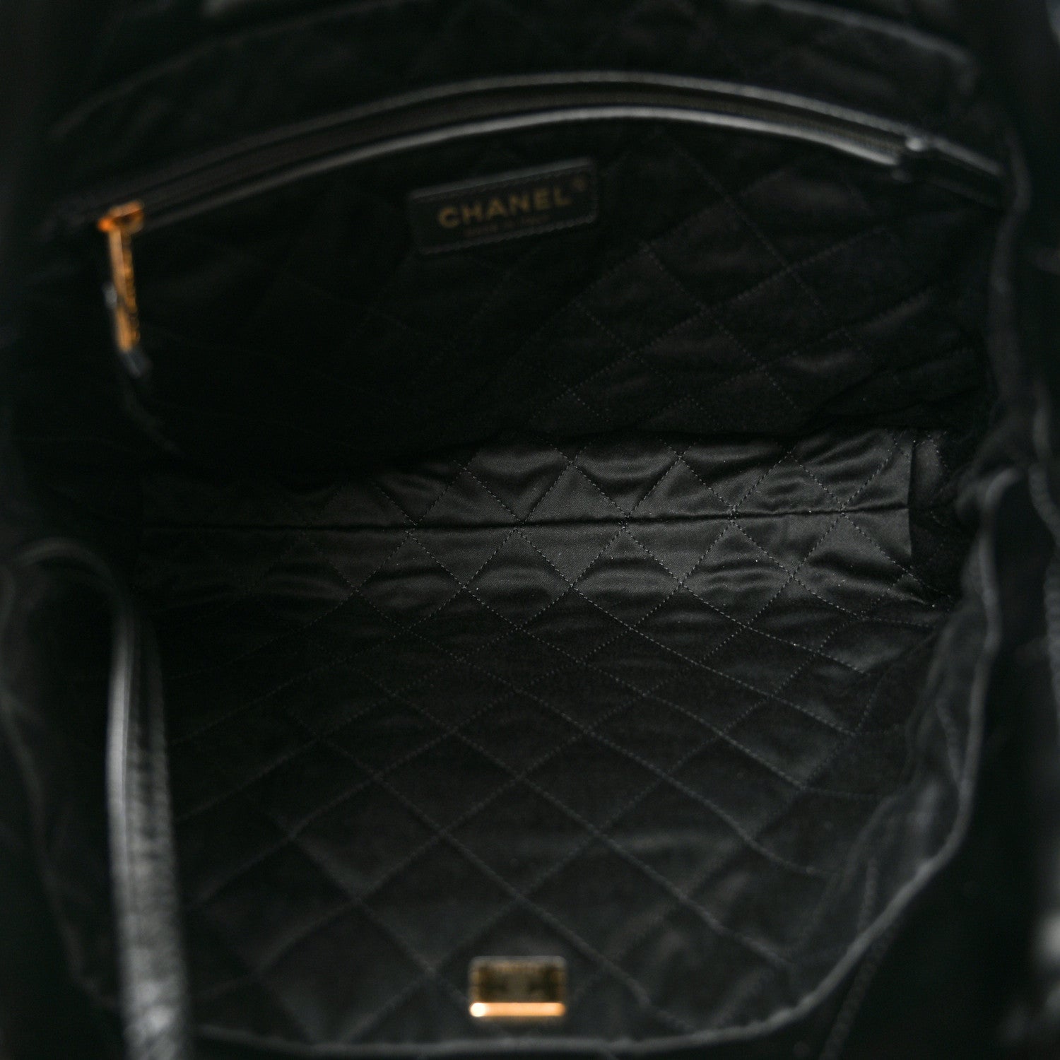 Chanel Shiny Calfskin Quilted Small Chanel 22 Black 6 of 11