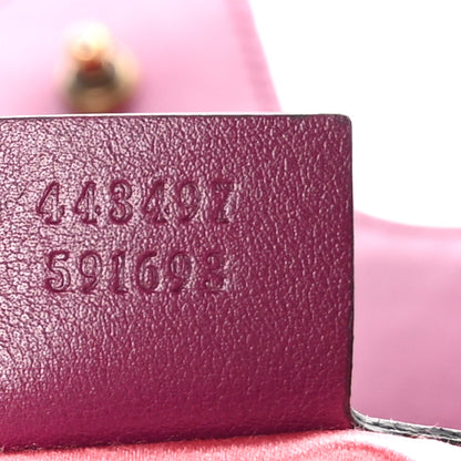 Gucci Velvet Matelasse Small GG Marmont Shoulder Bag Fuchsia Violet Cyclamen 7 of 10