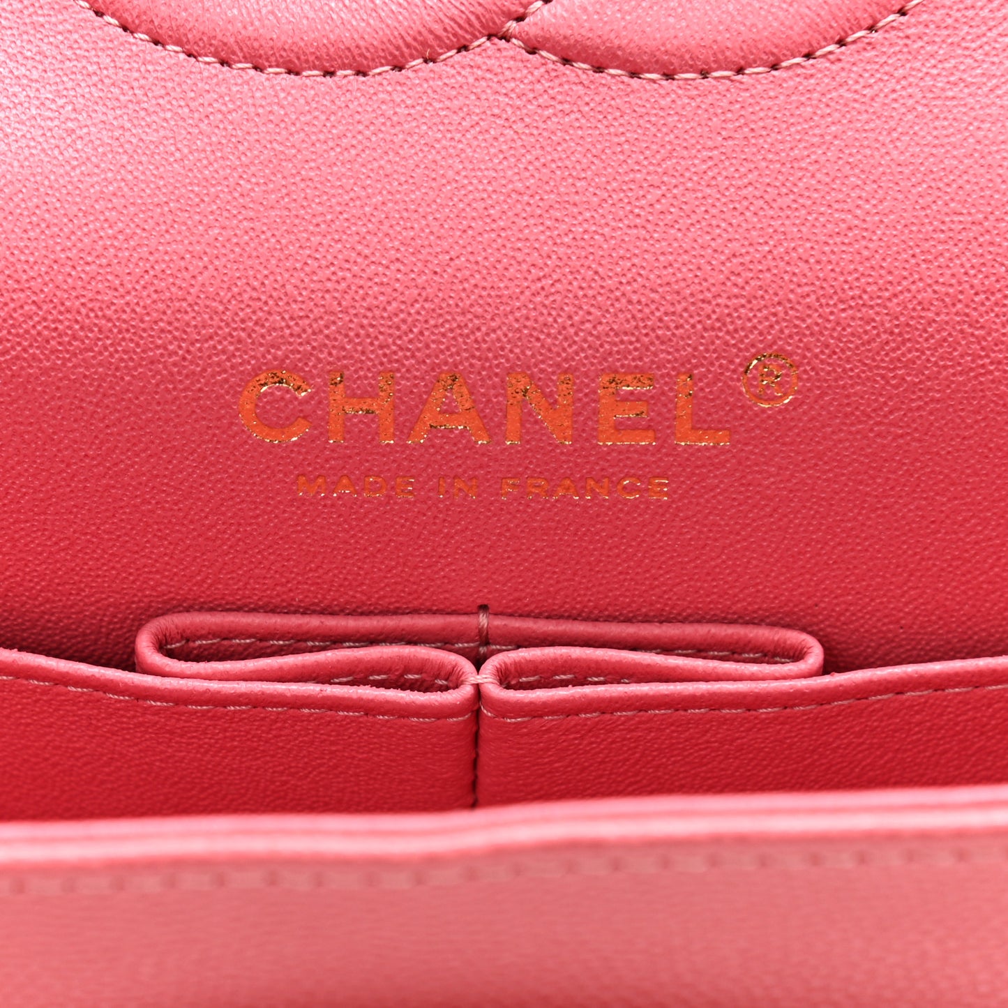 Caviar Quilted Medium Double Flap Pink