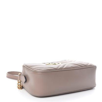 Gucci Calfskin Matelasse Small GG Marmont Chain Shoulder Bag Porcelain Rose 4 of 10