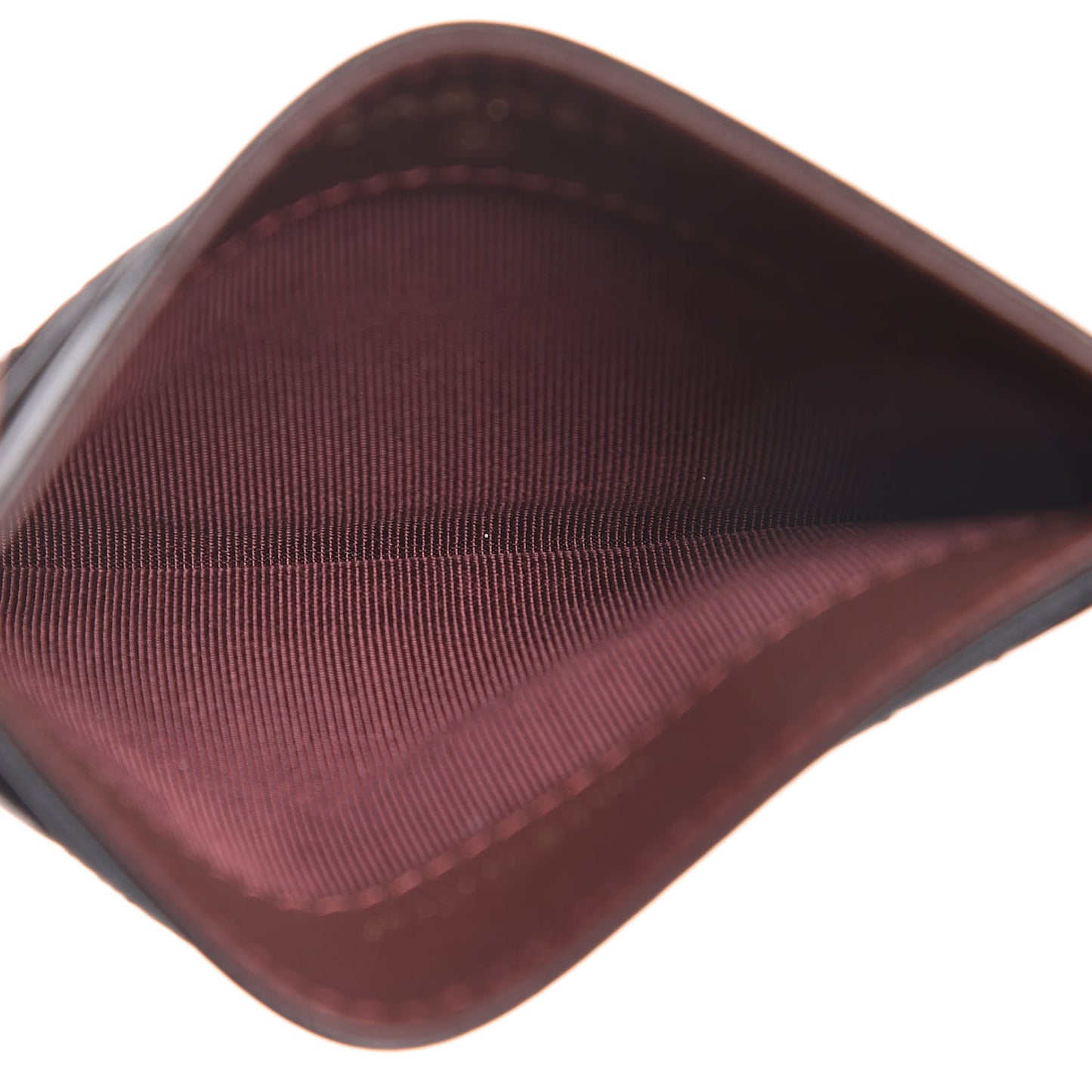 Lambskin Quilted Card Holder Black