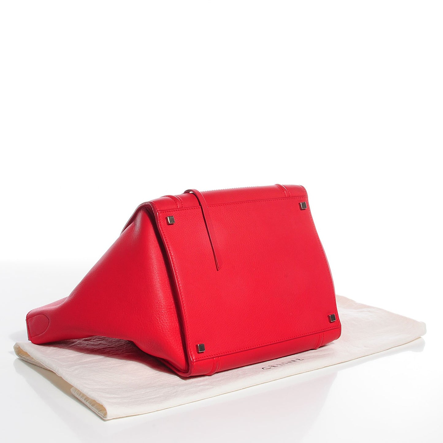 Supple Calfskin Medium Phantom Luggage Vermillion