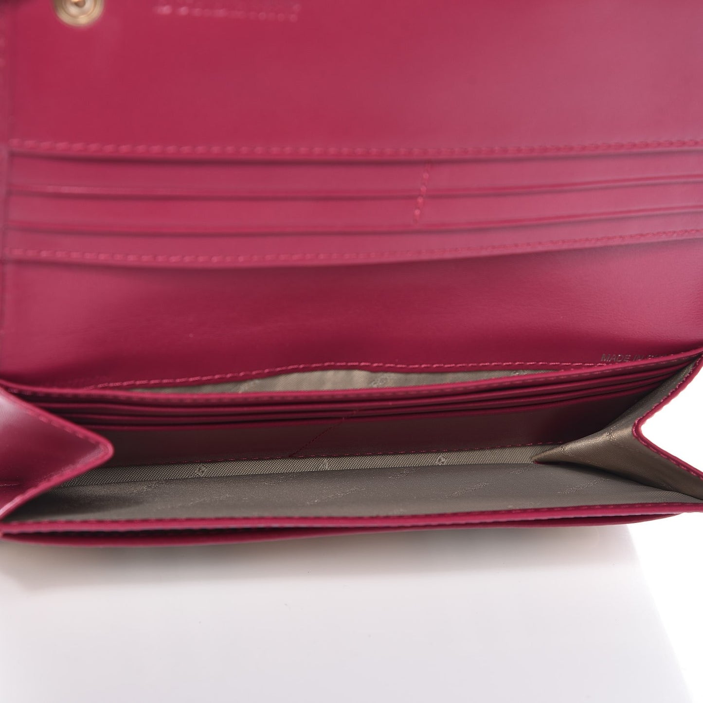 Haymarket Check Continental Wallet Bright Rhubarb Pink