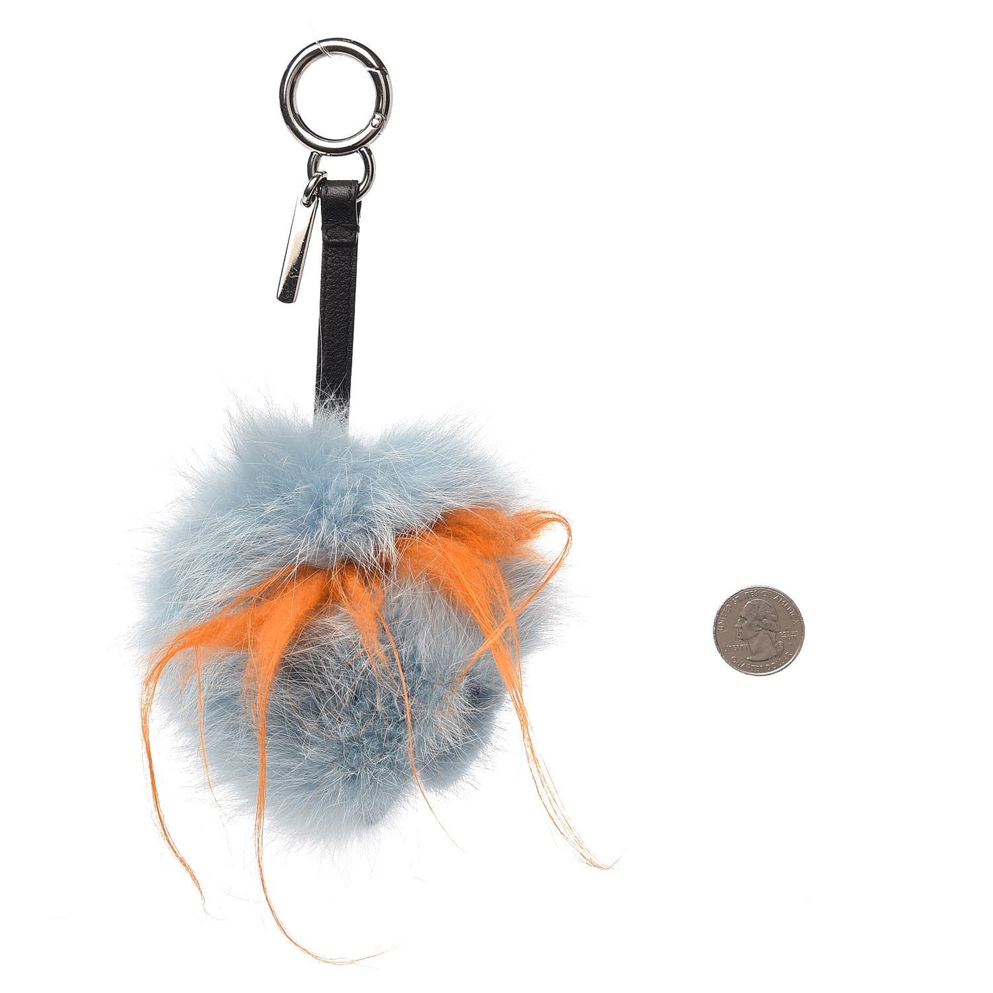 Fox Rabbit Goat Mink Fur Vitello Flamingo Dawny Monster Bag Bug Charm Azzurro Sky Orange Multicolor