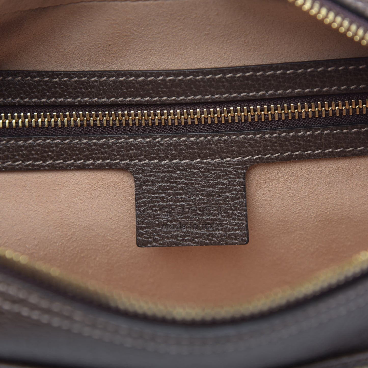 GG Supreme Monogram Web Small Ophidia Shoulder Bag Brown