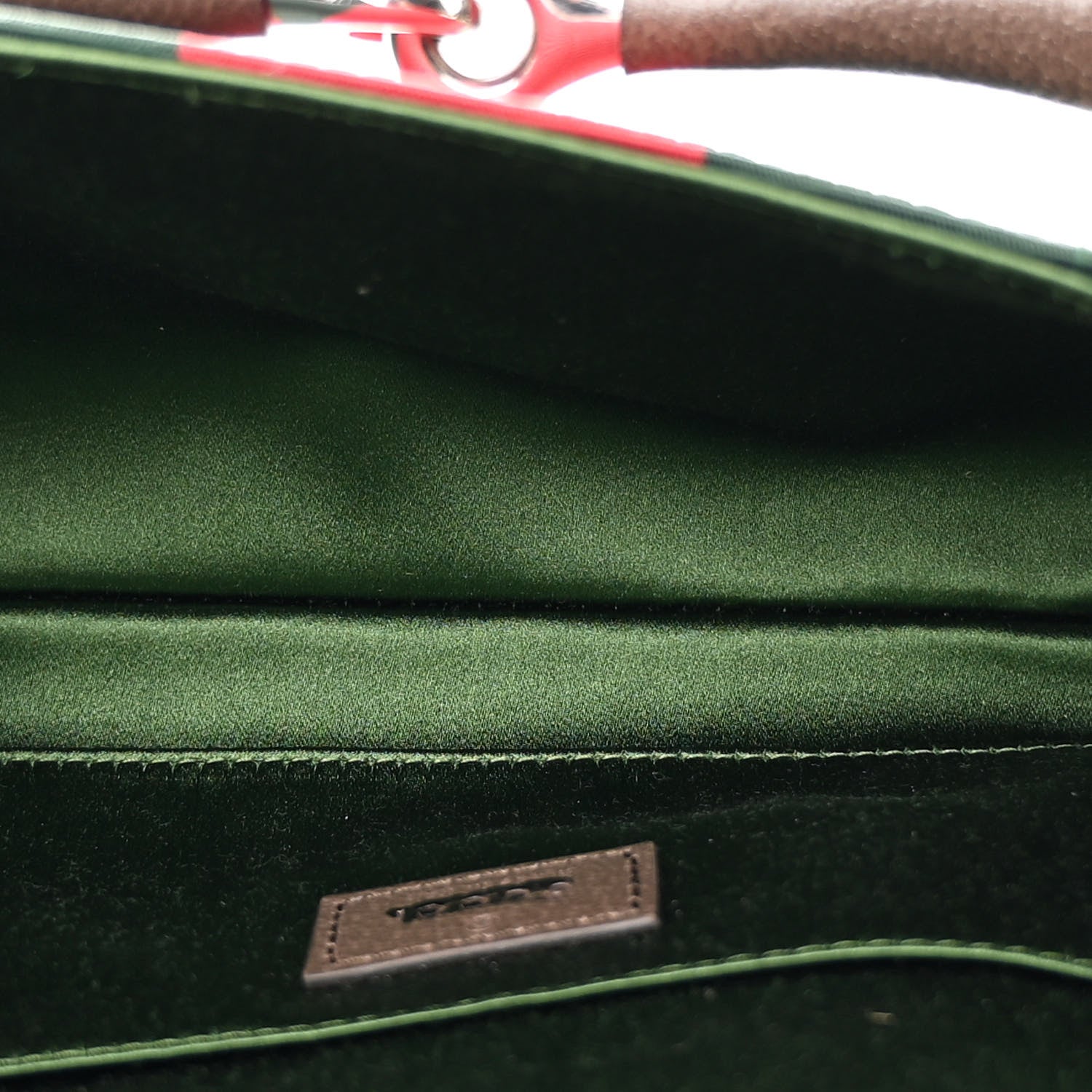 Gucci Monogram Textured Dollar Calfskin Heavy Grosgrain Web Medium Maxi Horsebit Chain Shoulder Bag Beige Ebony New Acero 5 of 10