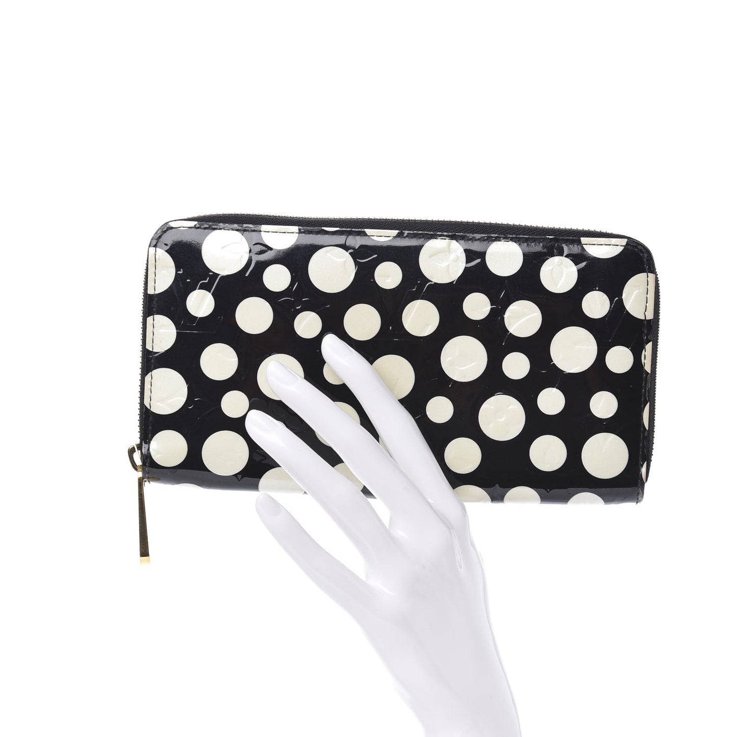 Vernis Kusama Infinity Dots Zippy Wallet Black
