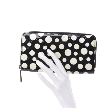 Louis Vuitton Vernis Kusama Infinity Dots Zippy Wallet Black 2 of 9