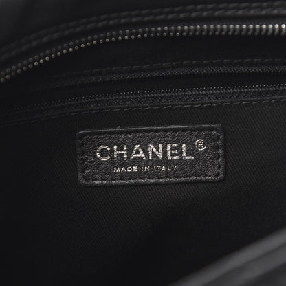 Chanel Calfskin Diamond Stitch Tote Black 8 of 14