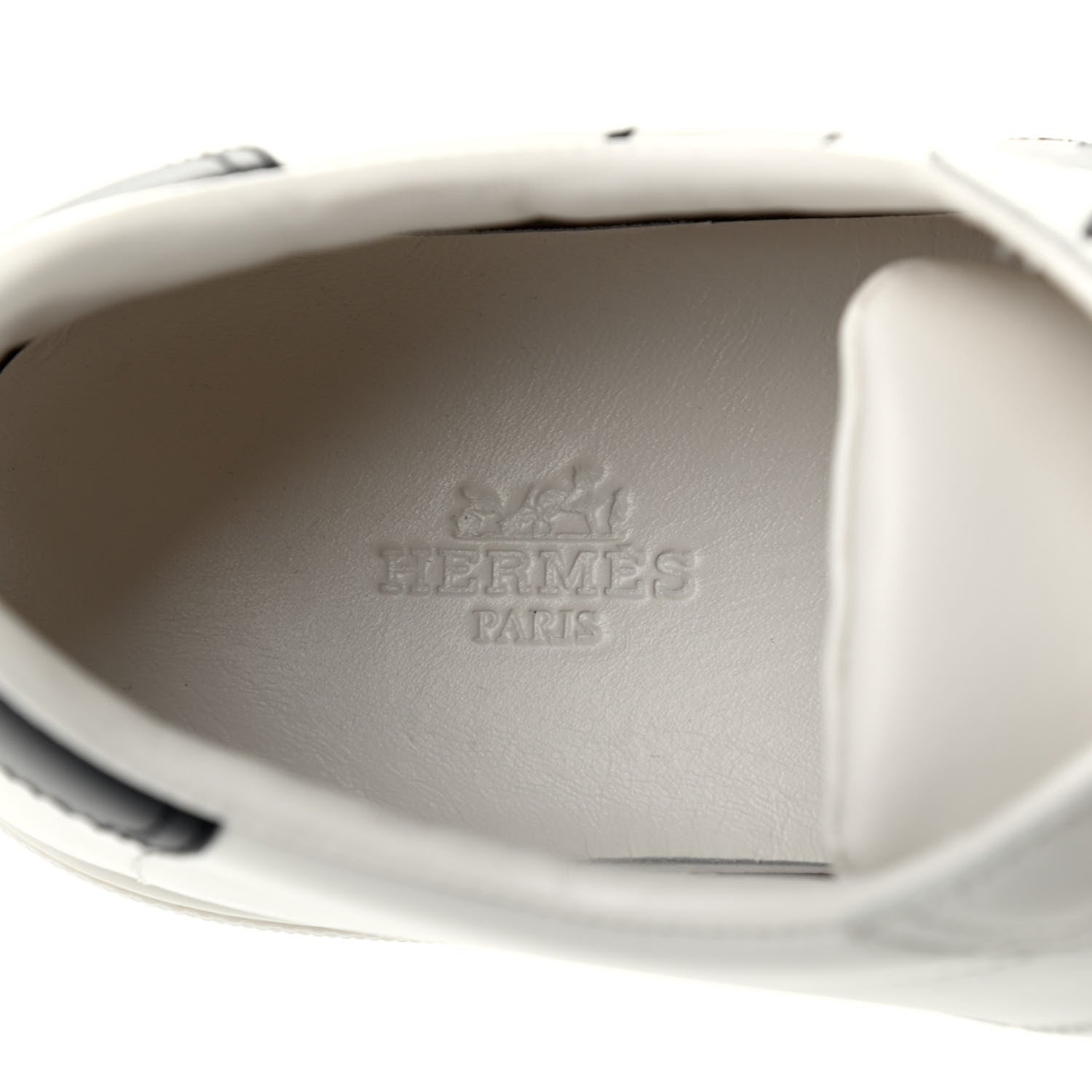 Hermes Swift Peinture Fraiche Womens Quicker Sneakers 38 White Black 6 of 8