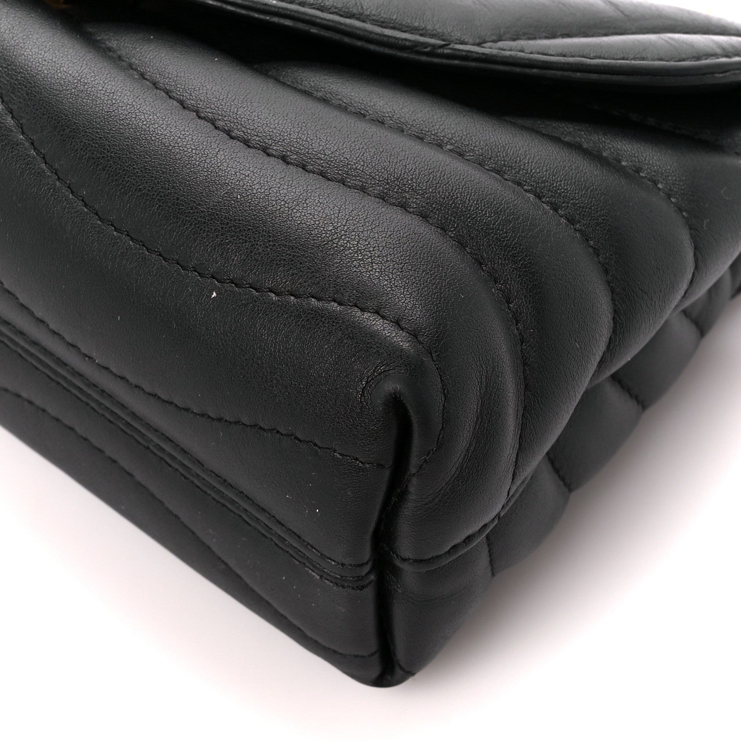 Louis Vuitton Calfskin LV New Wave Chain Bag Black 10 of 11