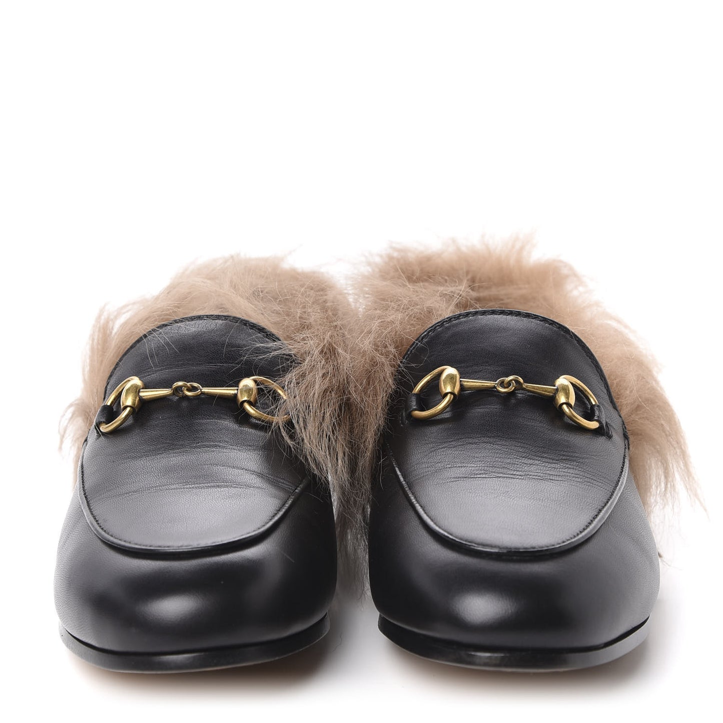 Malaga Kid Fur Womens Jordaan Loafers 35 Black Natural