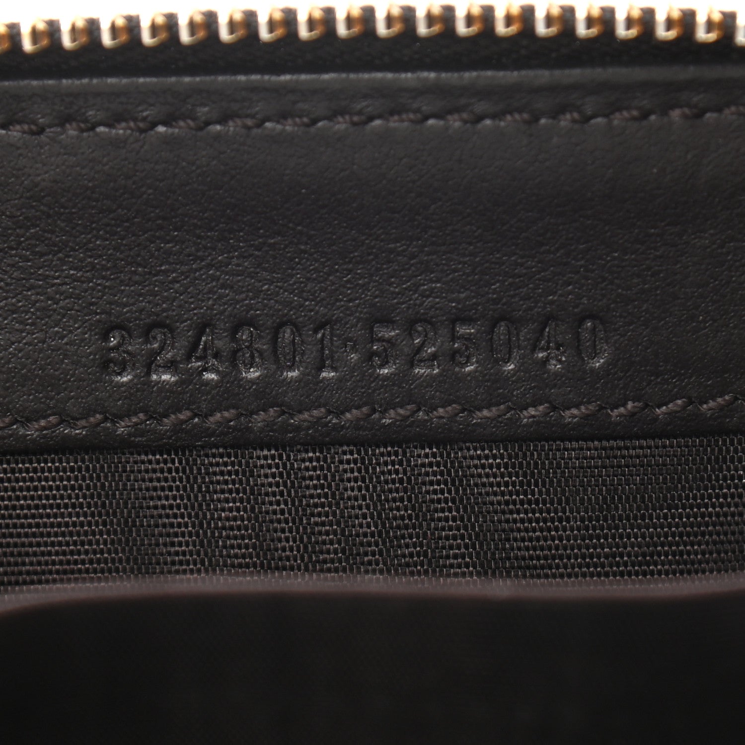 Gucci Guccissima Zip Around Coin Purse Wallet Dark Brown 7 of 8