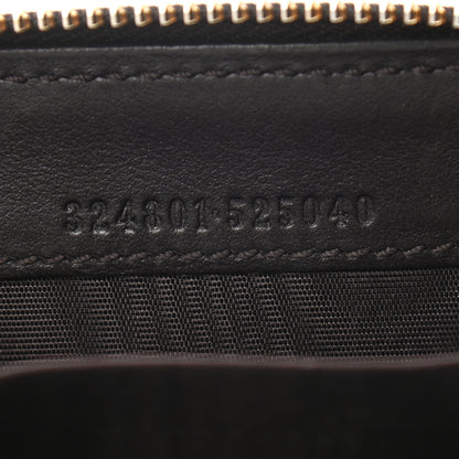 Gucci Guccissima Zip Around Coin Purse Wallet Dark Brown 7 of 8