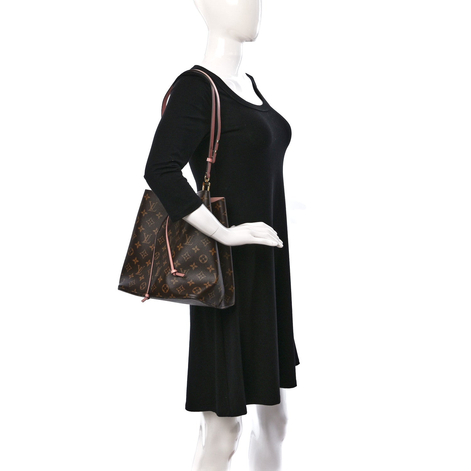 Louis Vuitton Monogram Neonoe MM Rose Poudre 2 of 8