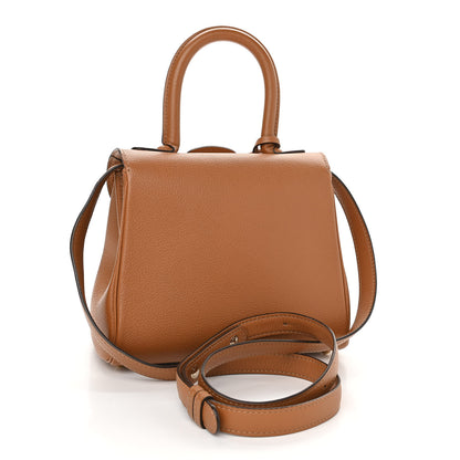 Delvaux Grained Calfskin Mini Brillant Satchel Natural 2 of 11