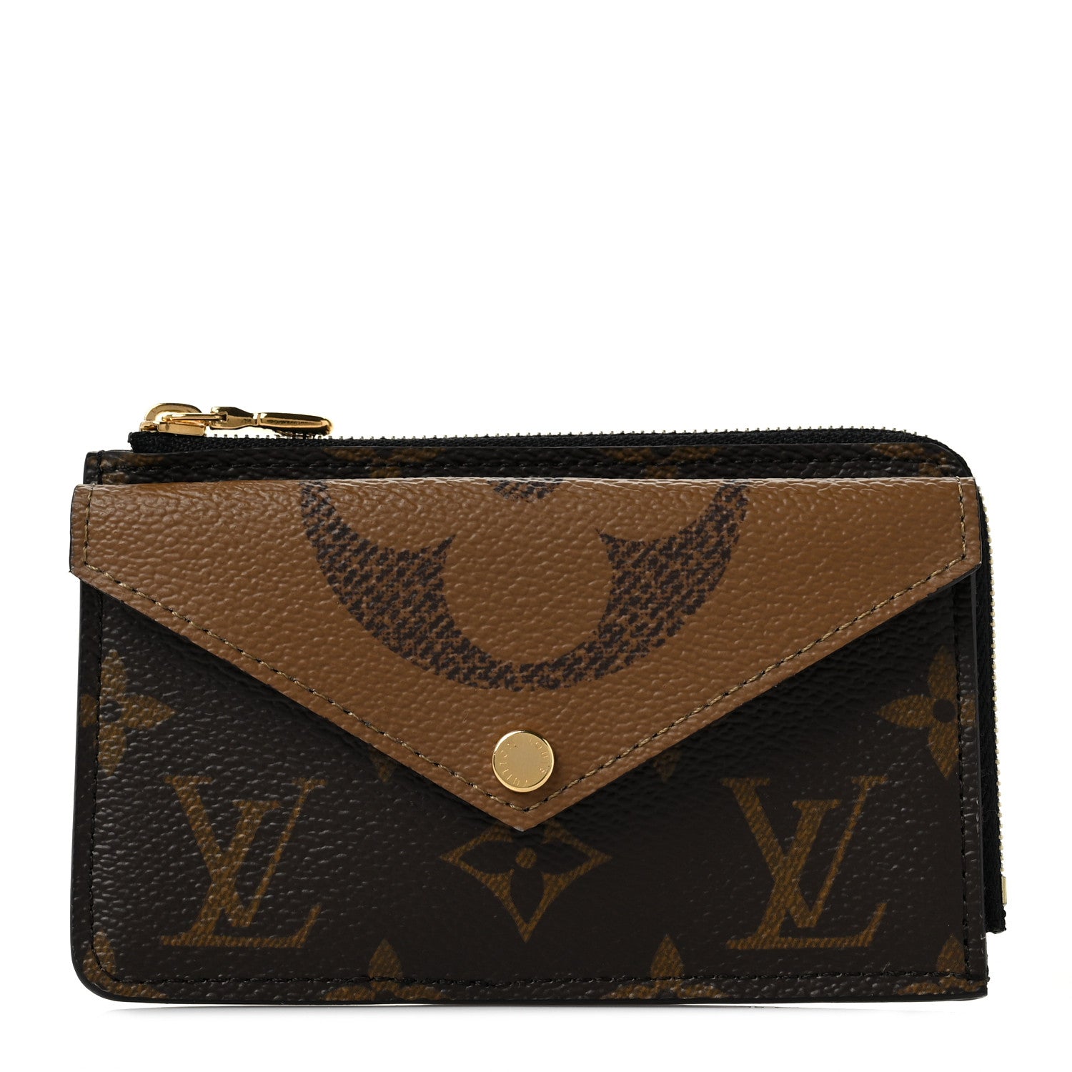 Louis Vuitton Reverse Monogram Recto Verso Card Holder Brown 1 of 8