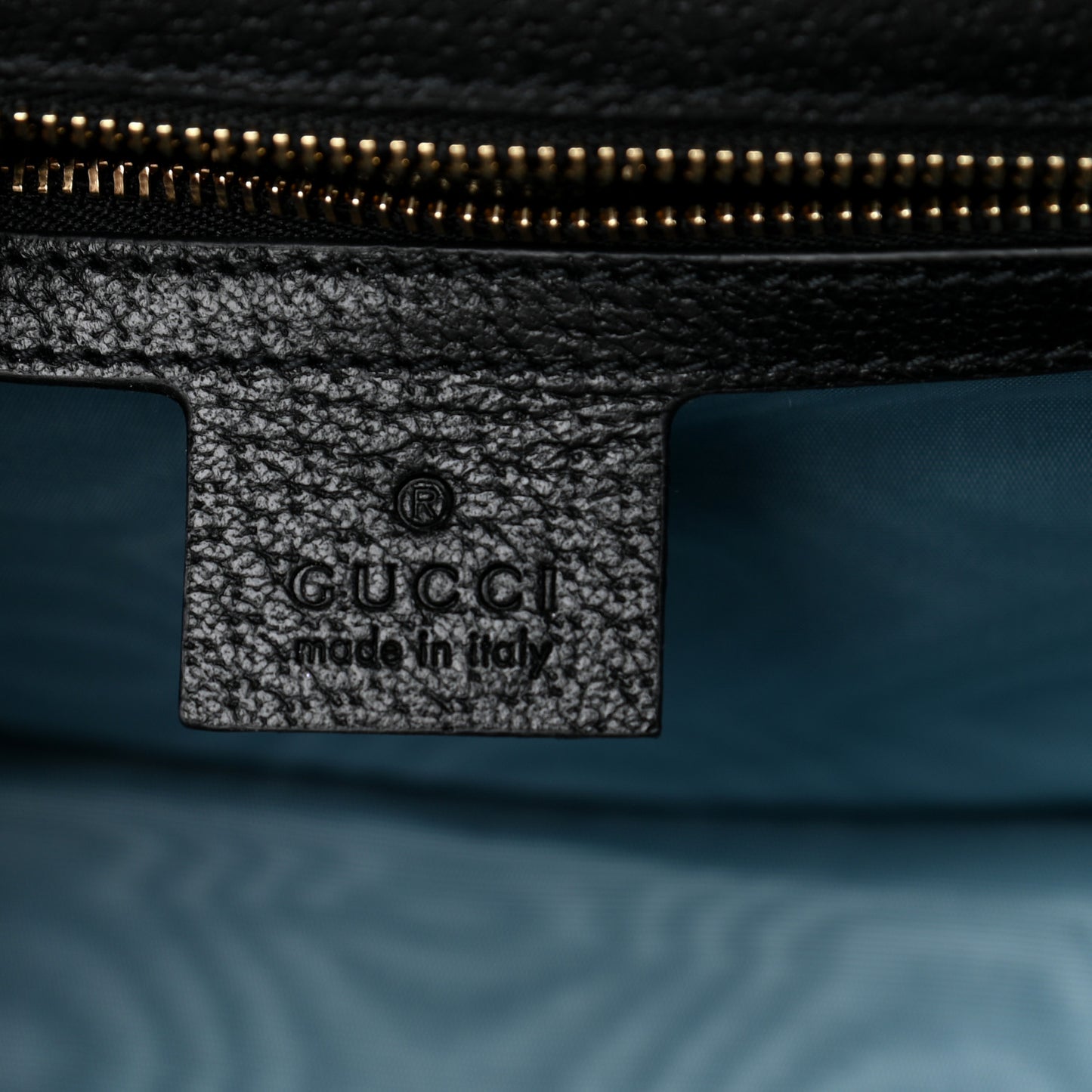 Textured Calfskin Bee Star Print Small Sylvie Shoulder Bag Black