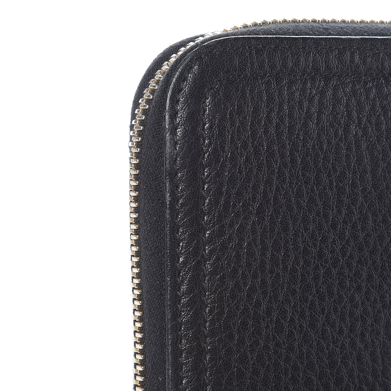Prada Vitello Daino Zip Around Wallet Black 9 of 10