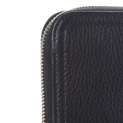 Prada Vitello Daino Zip Around Wallet Black 9 of 10
