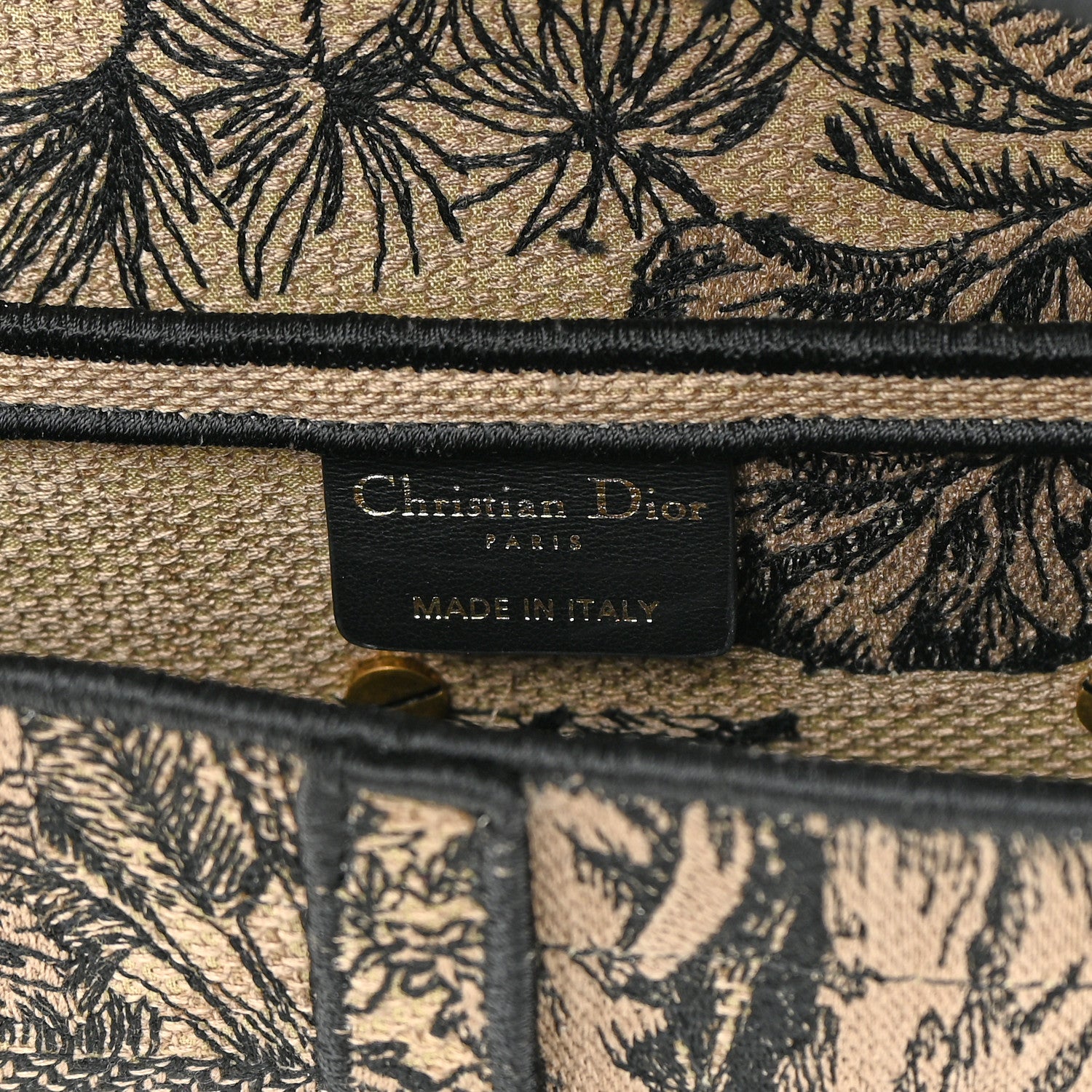 Christian Dior Canvas Embroidered Toile de Jouy Voyage Saddle Bag Beige Multicolor 6 of 13