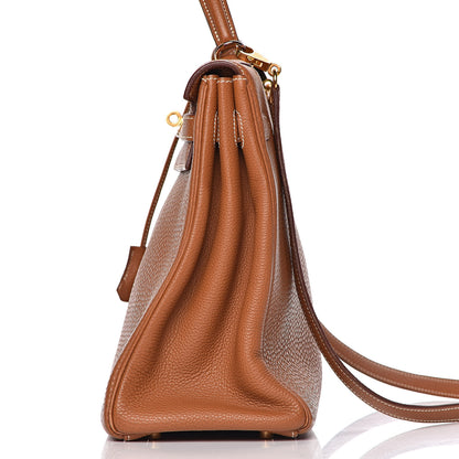 Hermes Togo Kelly Retourne 35 Gold 26 of 38