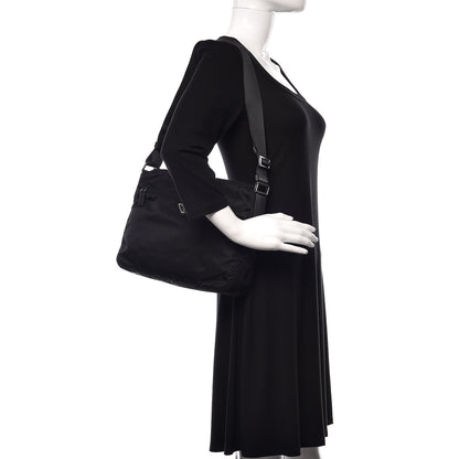 Prada Nylon Flat Messenger Bag Black 2 of 9