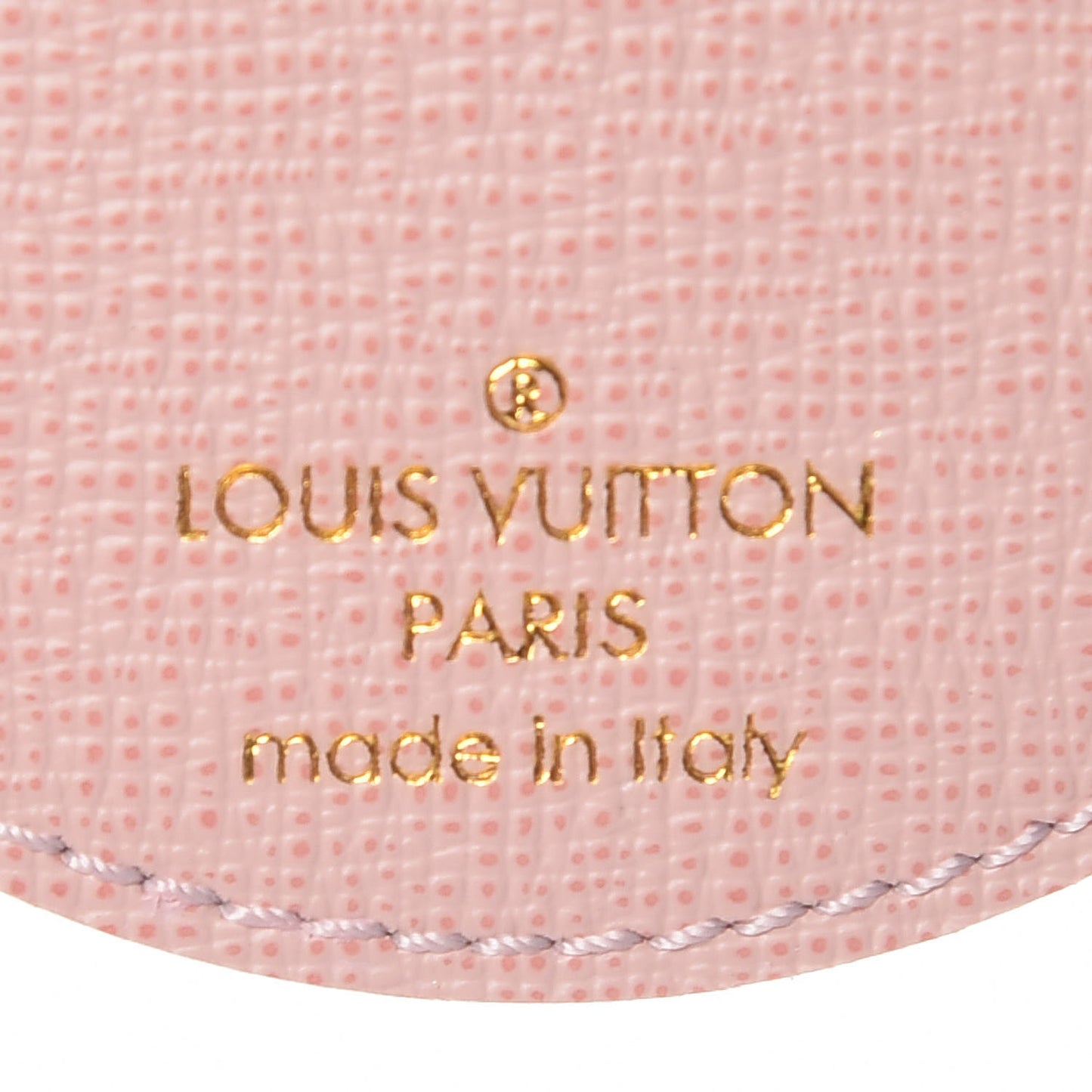 Monogram LV Mirror Key Holder Rose Ballerine