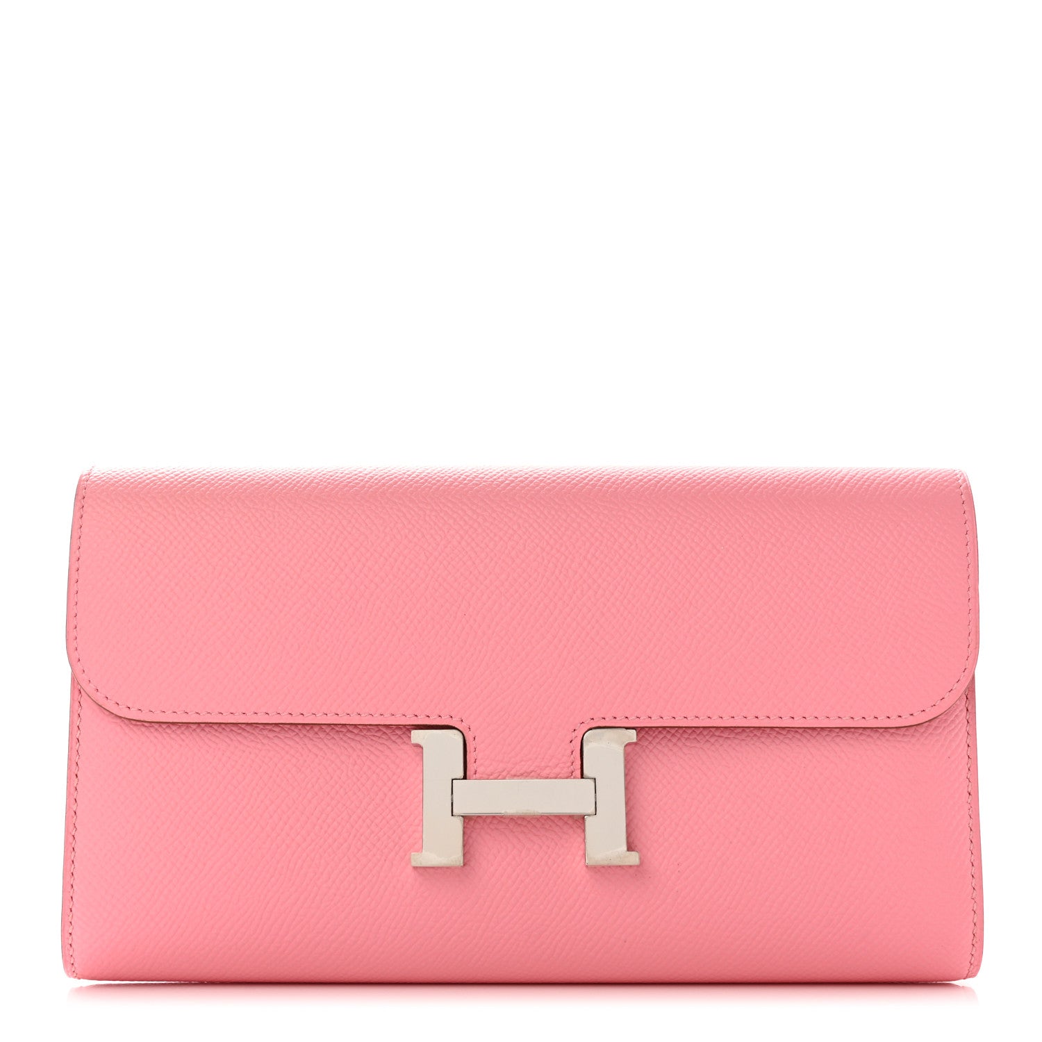 Hermes Epsom Constance Long Wallet Rose Confetti 1 of 9