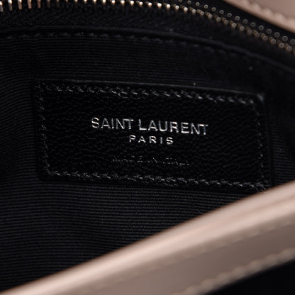Saint Laurent Calfskin Y Quilted Monogram Toy Loulou Crossbody Bag Marble Pink 6 of 9