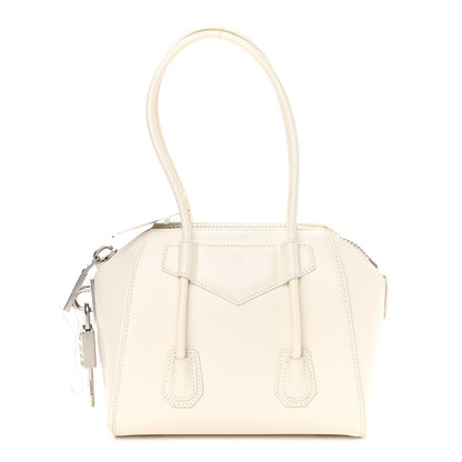 Givenchy Box Calfskin Mini Lock Antigona Shoulder Bag White 1 of 10