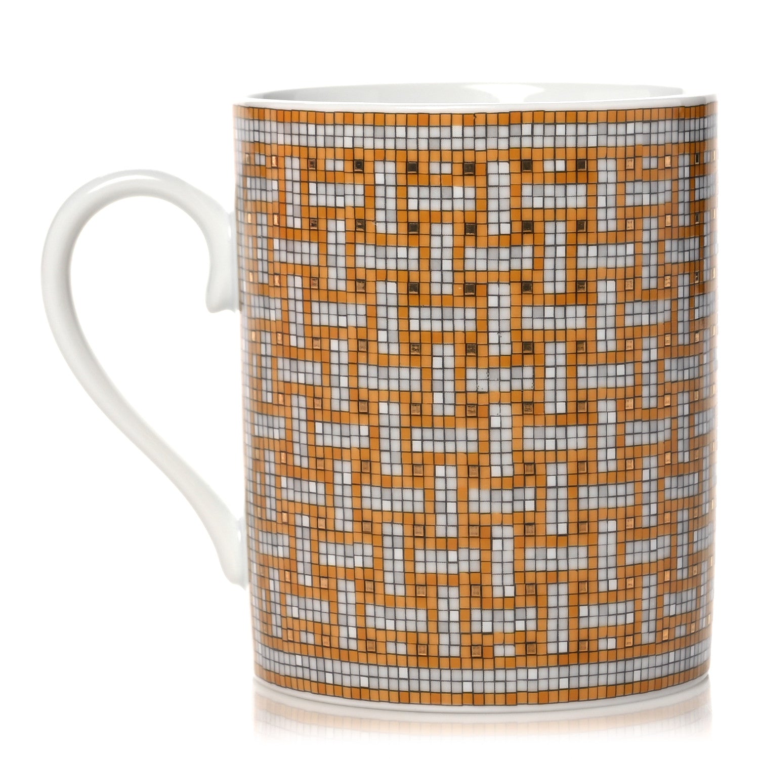 Hermes Porcelain Mosaique au 24 Mug Gold 1 of 7