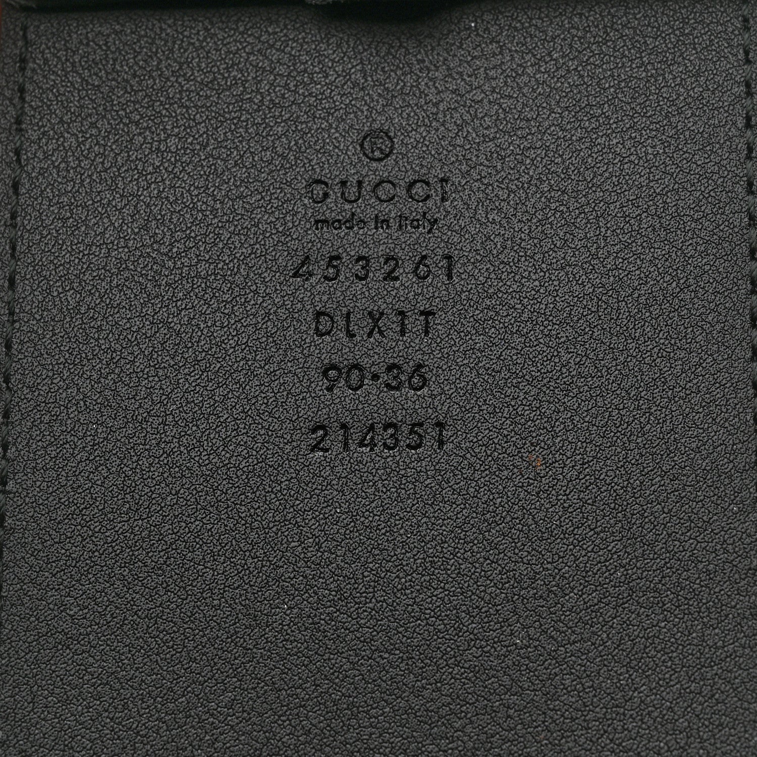 Gucci Moon Calfskin Pearl Double G 70mm Belt 90 36 Black Cream 5 of 5