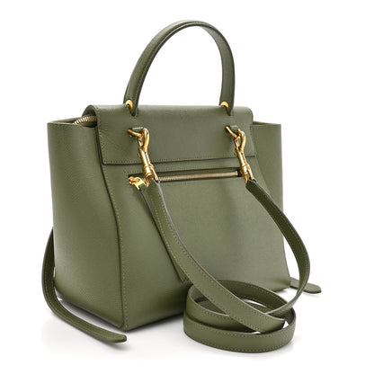 Celine Grained Calfskin Micro Belt Bag Army Green 3 of 10
