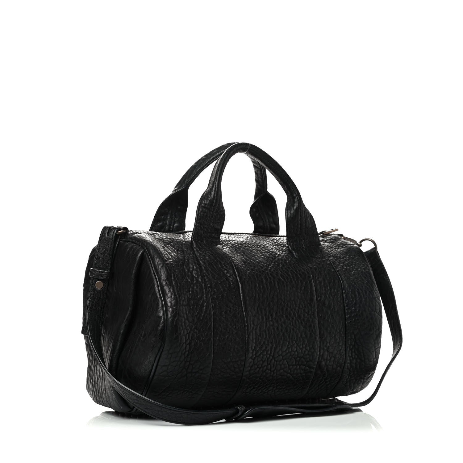 Alexander Wang Pebbled Lambskin Rocco Black Antique Brass Hardware 2 of 4