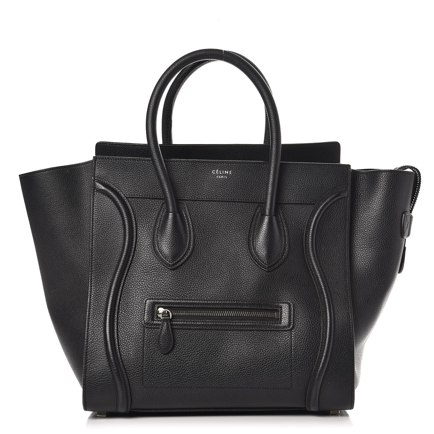 Celine Drummed Calfskin Mini Luggage Black 1 of 11