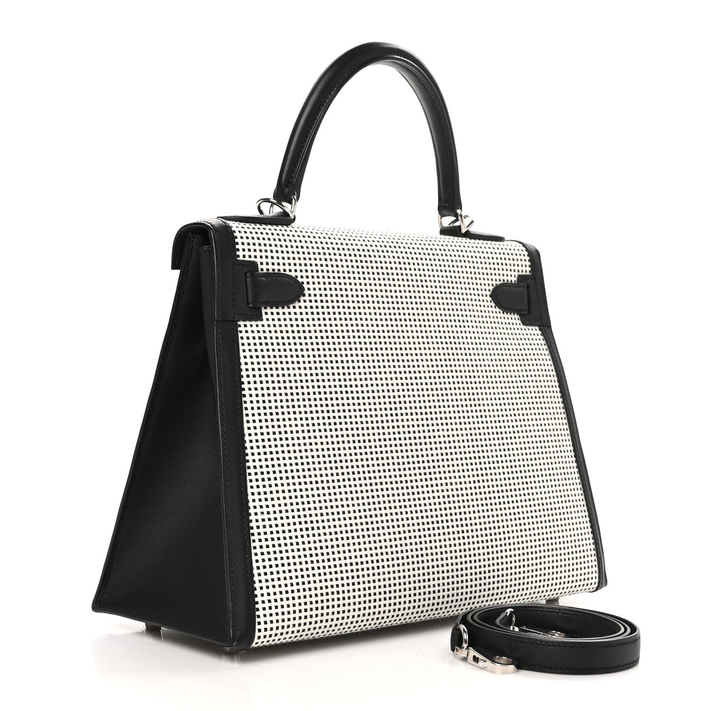 Toile Quadrille Swift Kelly Sellier 28 Ecru White Black