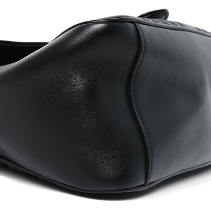 Gucci Calfskin Matelasse Small GG Marmont Top Handle Shoulder Bag Black 9 of 10