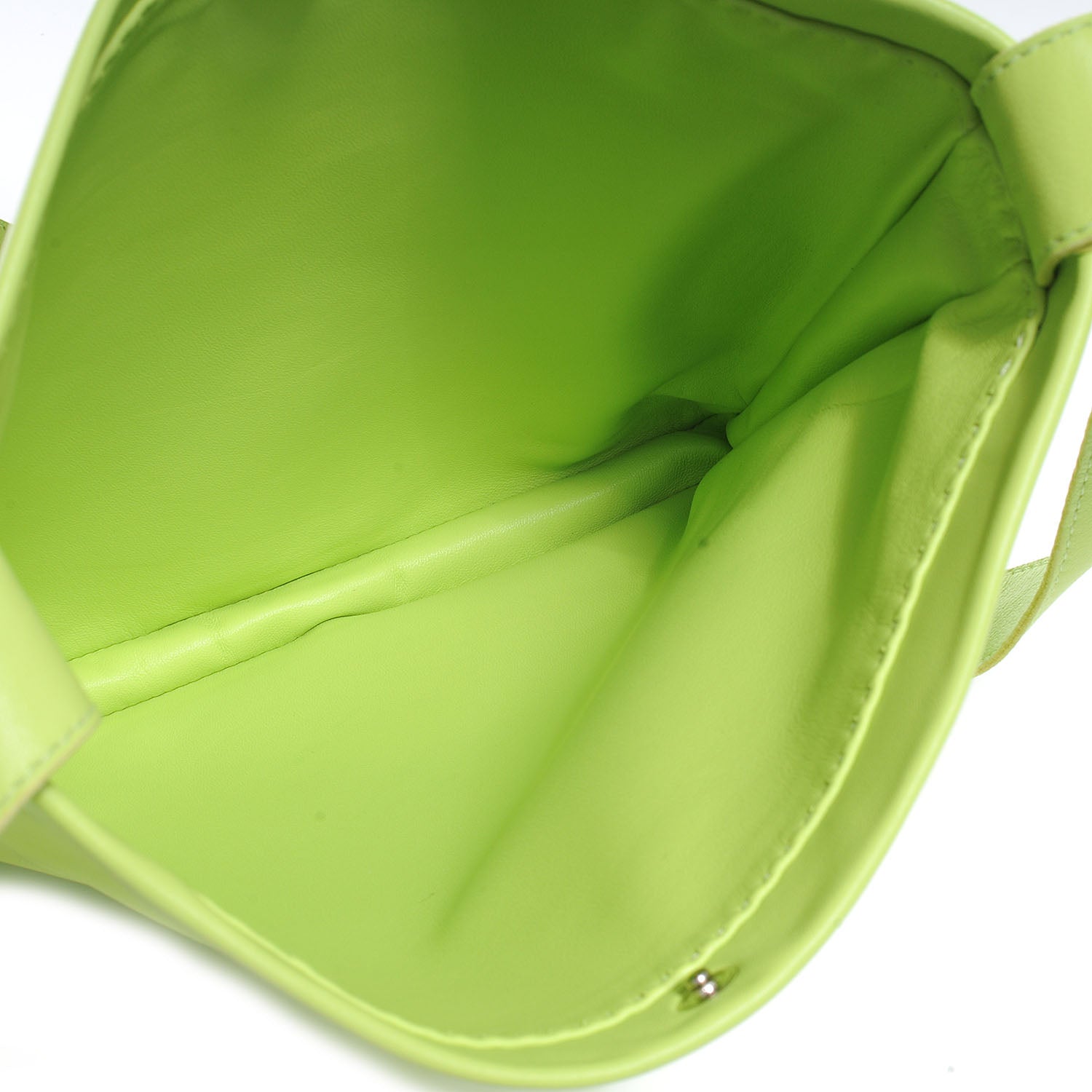 Hermes Lambskin Clou De Selle Pouch Kiwi 5 of 7